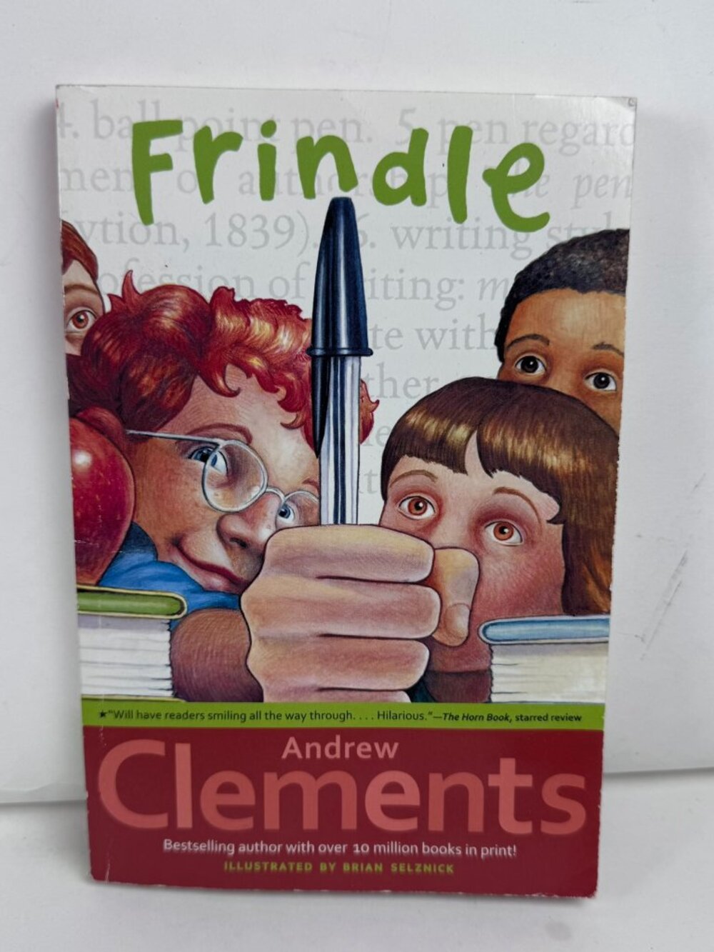 Frindle by Andrew Clements Paperback Brian Selznick Chapter Book Kids Ages 8-12